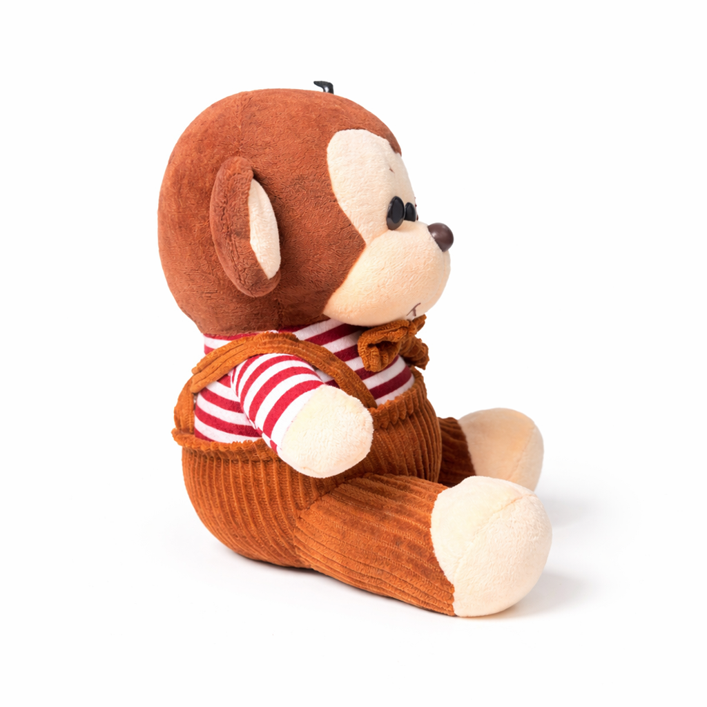 Plush Monkey β Cute Striped Tee Stuffed Animal