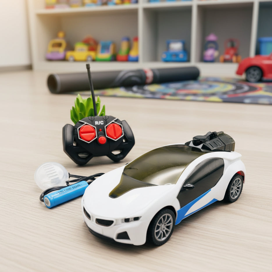 Rechargeable RC Famous Car with 3D Lights & Spra