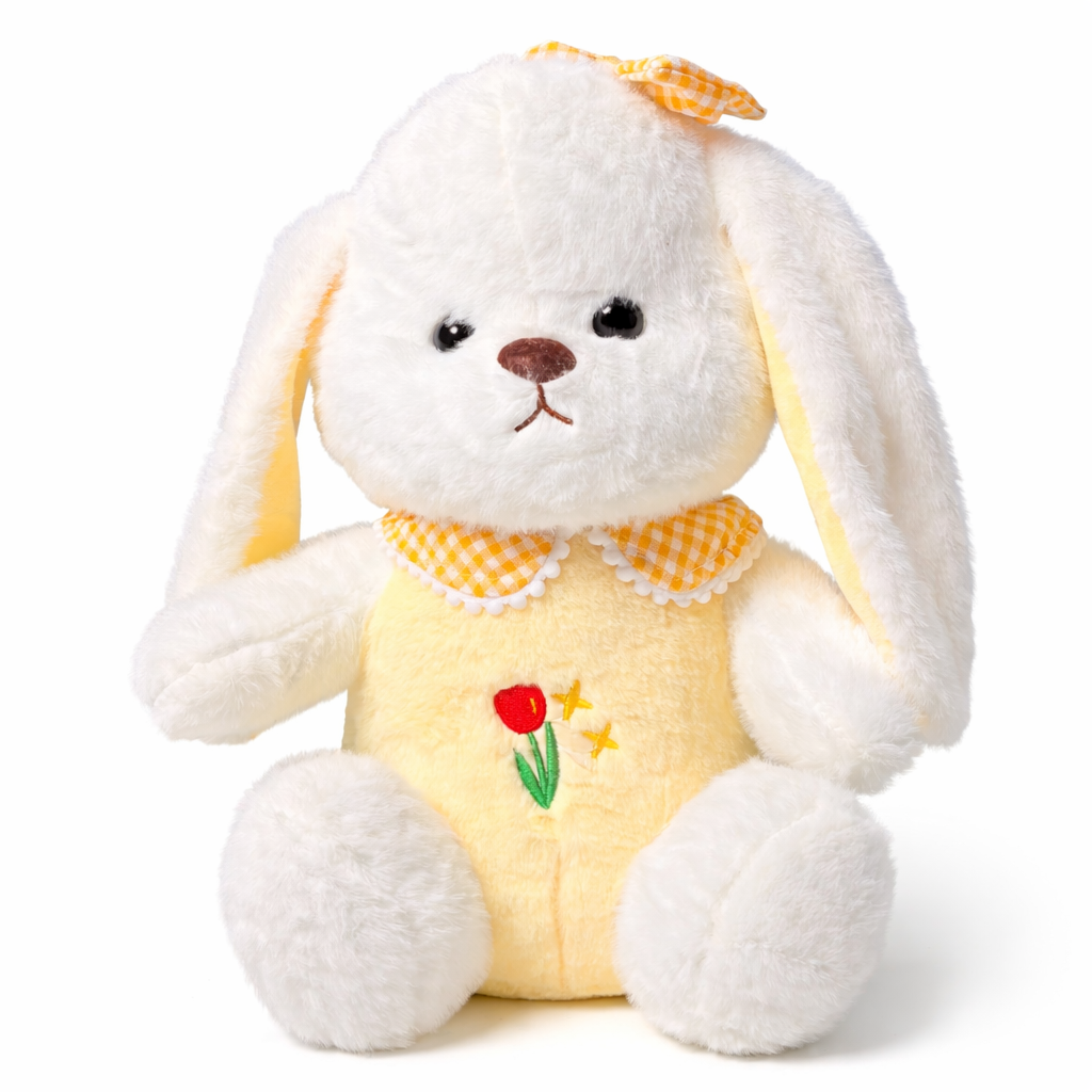 Cute Plush Rabbit Soft Toy with Heart Pin