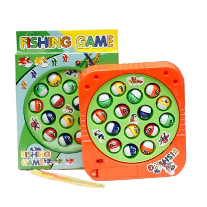 Battery-Operated Rotating Fishing Game Toy for Kids & Toddlers ( 15 Fish )