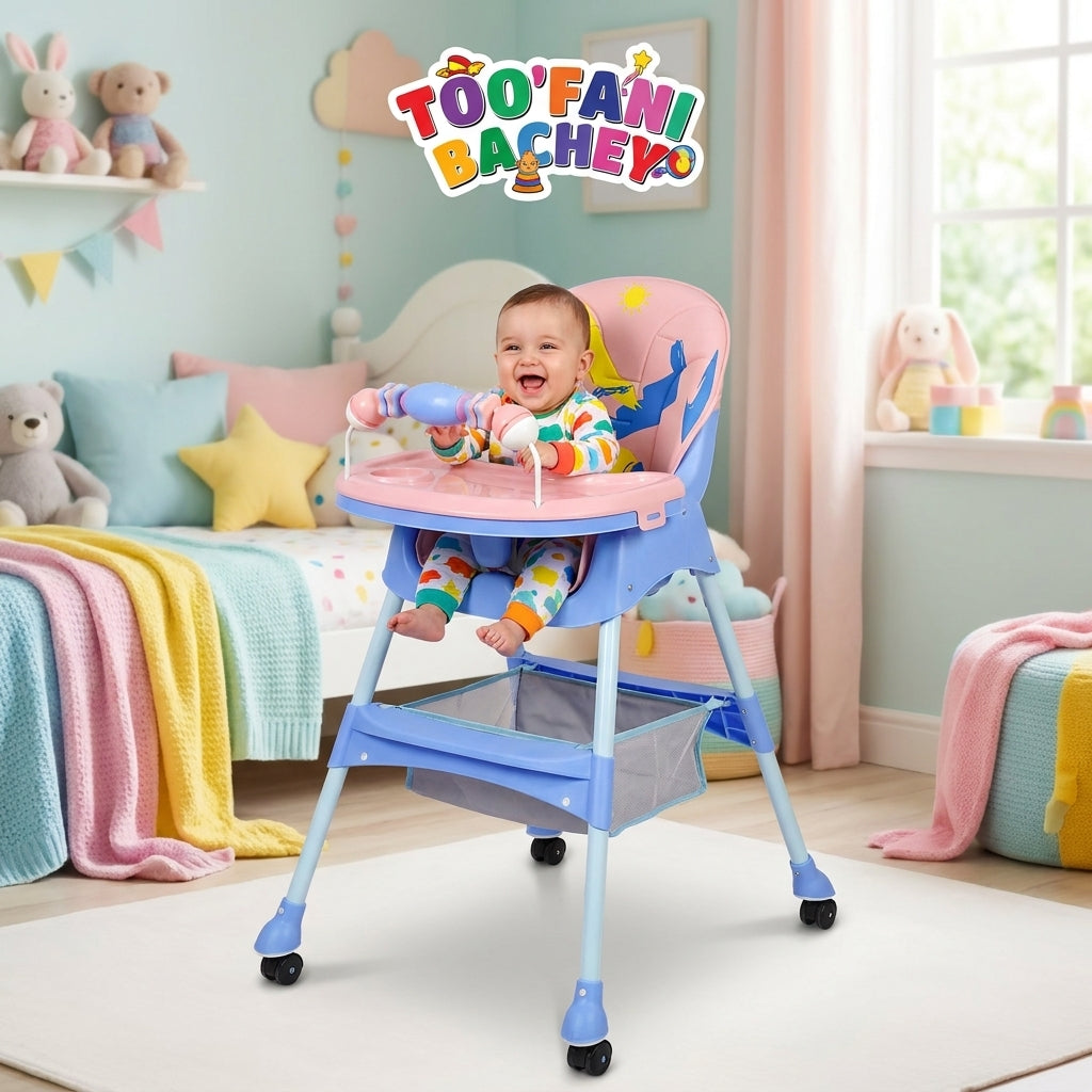 🪑 SpinJoy Kids Revolving High Chair – 360° Fun Feeding & Play Seat