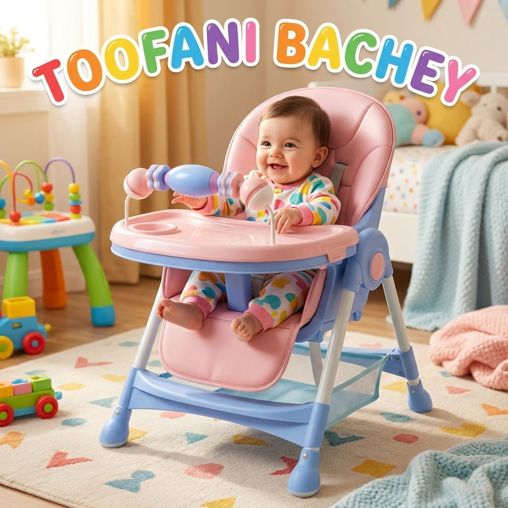 🪑 SpinJoy Kids Revolving High Chair – 360° Fun Feeding & Play Seat