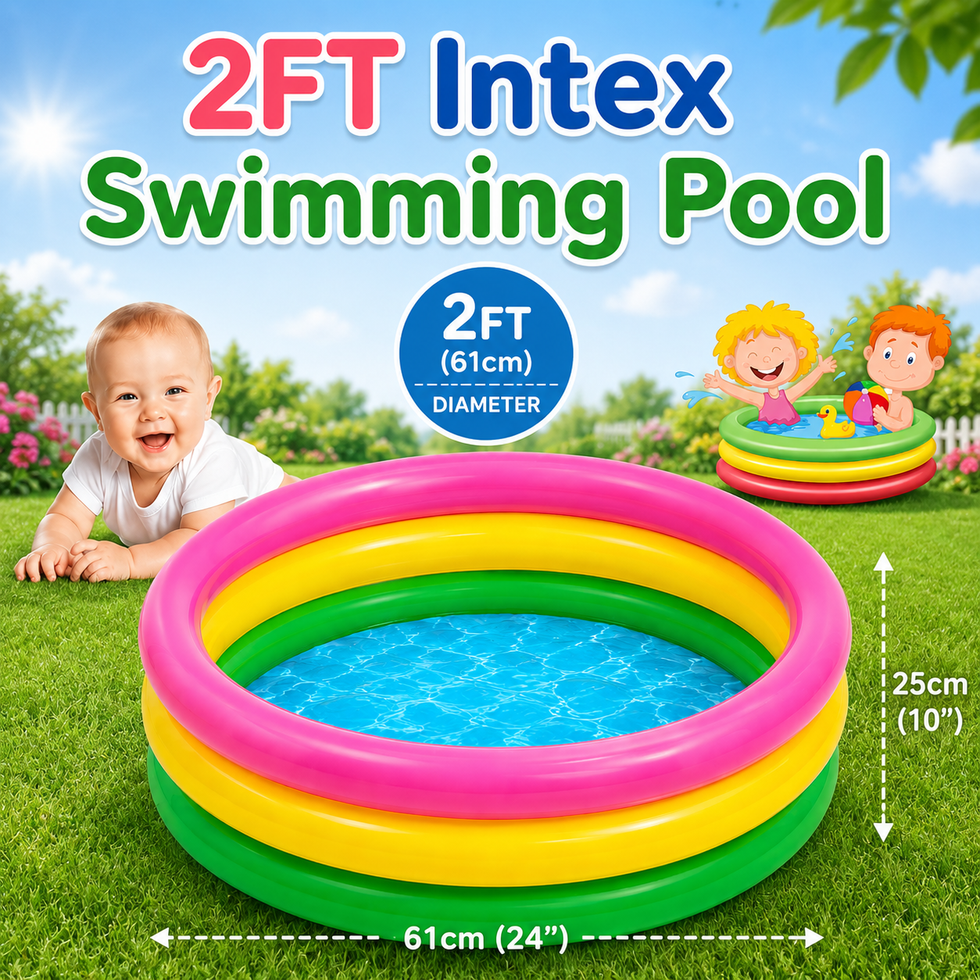 🏖️ INTEX Fun Splash Pool – 3FT Kids Play Pool