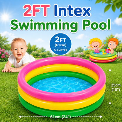 🏖️ INTEX Fun Splash Pool – 3FT Kids Play Pool