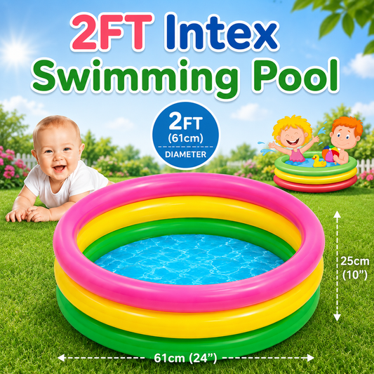 🏖️ INTEX Fun Splash Pool – 3FT Kids Play Pool