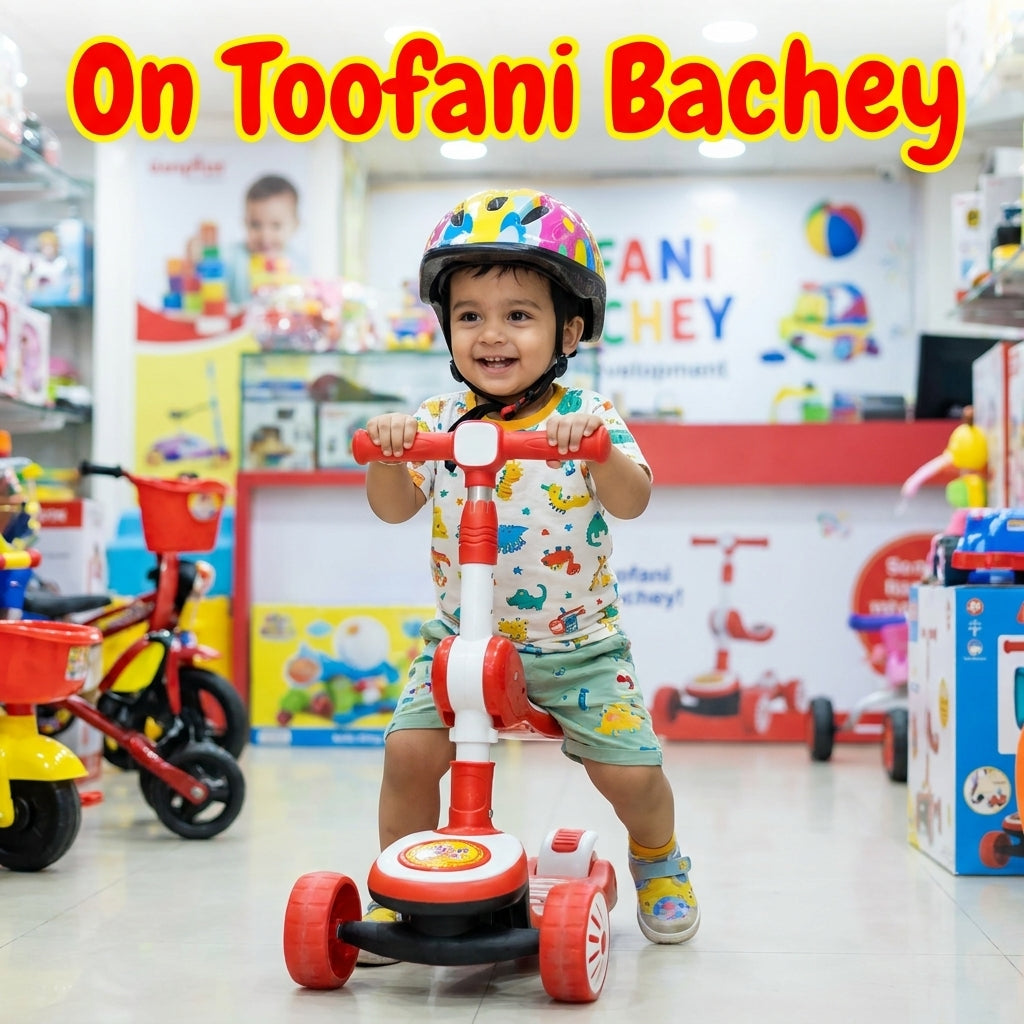 🛵✨ ZoomiRide Kids Scooty – Super Fun Ride-On Scooter for Kids