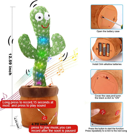 Rechargeable Musical Dancing & Talking Cactus Toy
