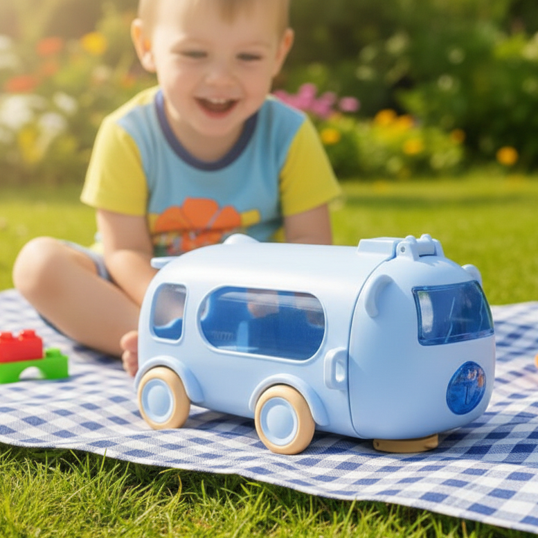 Kids Bus Shape Water Bottle | 500ML