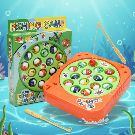 Battery-Operated Rotating Fishing Game Toy for Kids & Toddlers