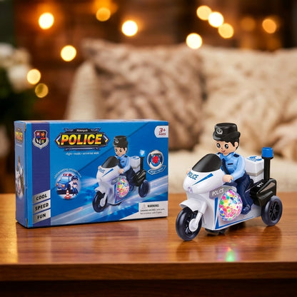 Turbo Patrol Police Bike – Light & Sound Adventure Ride Toy