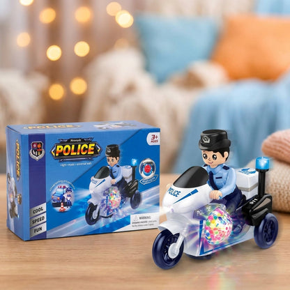 Turbo Patrol Police Bike – Light & Sound Adventure Ride Toy