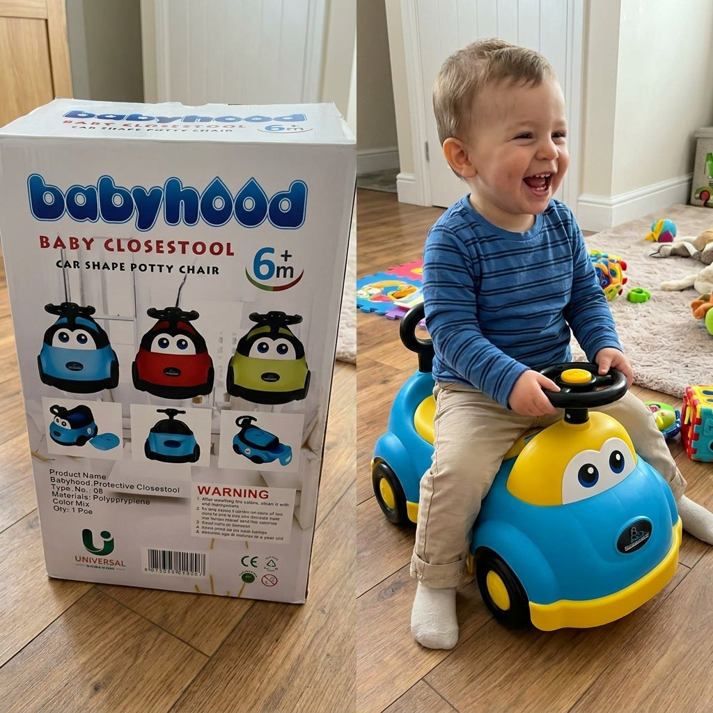 Tiny car Potty Trainer – Comfortable Toilet Training Chair for Toddlers