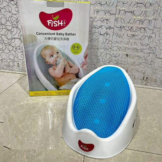 🛁 AquaFish Baby Bather Seat – Soft, Comfortable & Safe Bath Support for Newborns and Infants