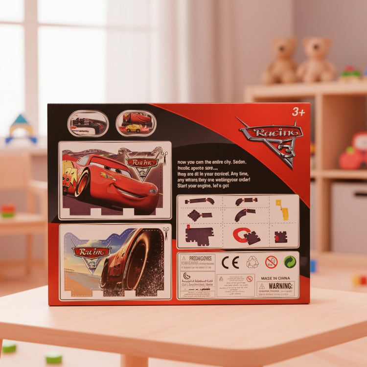 McQueen Kids Car Racing Track Set with Cars