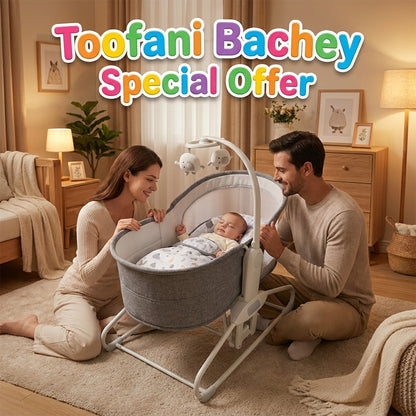 Mastela Royal Dream 4-in-1 Auto Swing Bassinet – Premium Baby Sleeper & Rocker
