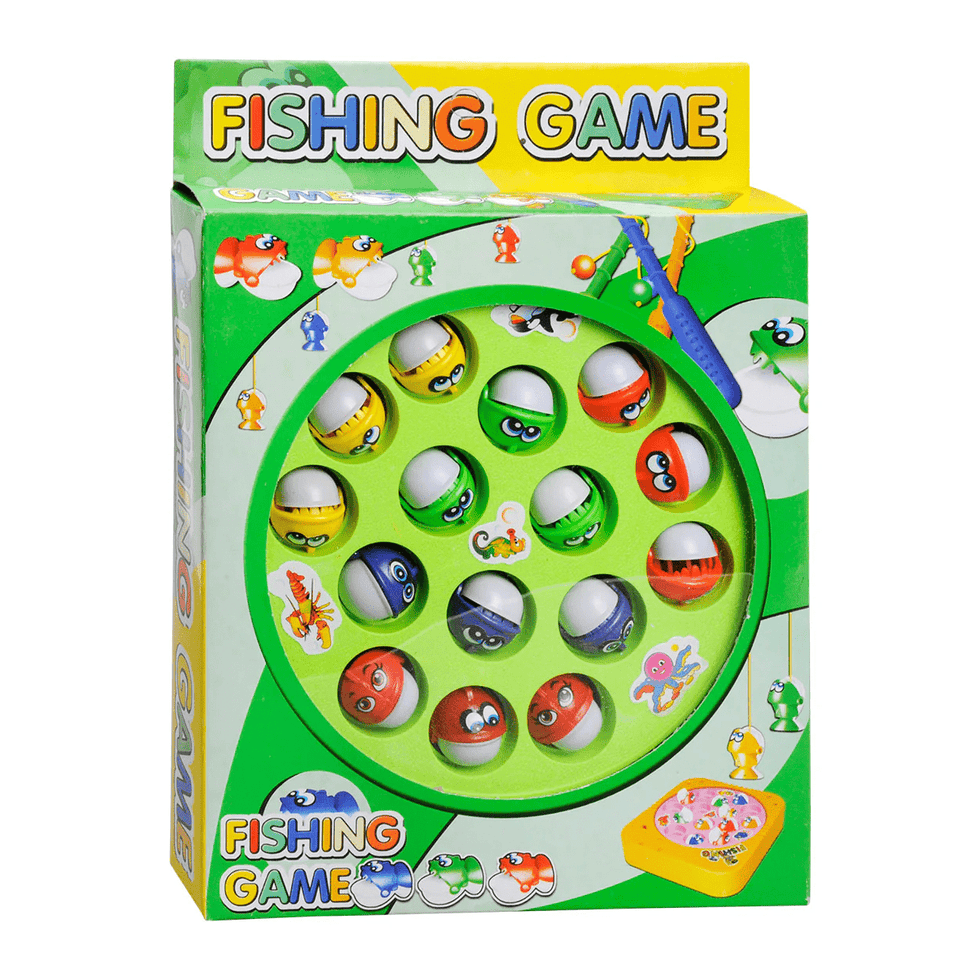 Battery-Operated Rotating Fishing Game Toy for Kids & Toddlers