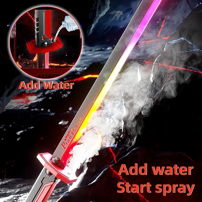Color Flowing Spark Sword With Smoke