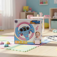 Multifunctional Kids Steering Wheel Toy with Music & Lights