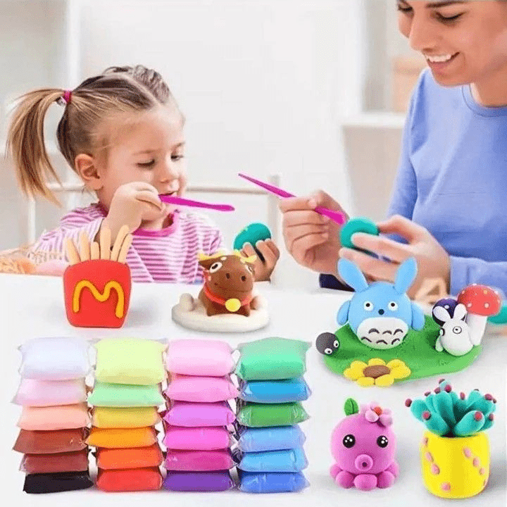 DIY Soft Creative Modelling Clay dough For Kids