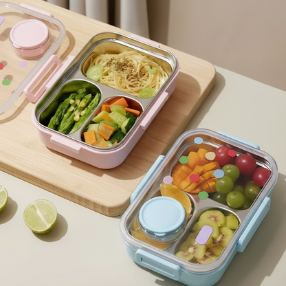 Stainless Steel Lunch Box For Kids With Sauce Container