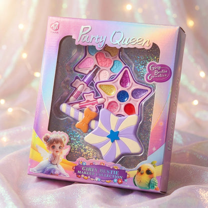 👑 Party Queen Glam Kit – Mini Beauty & Dress-Up Fun Set for Girls